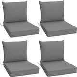 Patio Furniture Use, Splash-Proof Fabric, Lake Blue, Outdoor Chair Cushions Set of 4
