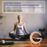 Smart Wireless Charging Alarm Clock with Bluetooth Speaker App Controlled Bedside Lamp Table Light and Night Light Bedroom Home