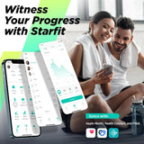 High Accuracy Digital Bathroom Scale for Body Weight Fat Percentage BMI and Heart Rate Monitoring with Large