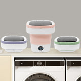 Mini Foldable Washing Machine 12L Capacity Pure Copper Motor 3 Washing Modes Easy To Move