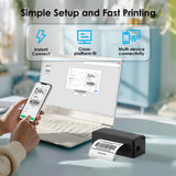 Thermal Shipping Label Printer-4x6 Bluetooth Printer , for Small Businesses Home Support iPhone,Android,Windows,Mac,Chromebook