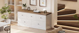 JUMMICO Dresser for Bedroom, 6 Wood Dresser Drawers For Bedroom