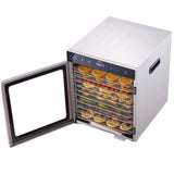 SucceBuy 10 Trays Food Dehydrator Stainless Steel Machine 800W/1000W Household