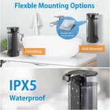 Automatic Soap Dispenser, Rechargeable Touchless, 17oz/500ml with 4 Adjustable Levels,