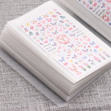 Nail Sticker Storage BookletLarge Capacity Storage Blank Pages Design Sticker Collection