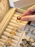 1PC Necklace Earrings Jewelry Storage Organizer Box, Ideal choice for Gifts