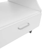 3-tier Foot Rest Manicure Stool Pedicure Cart Footbath Trolley with 4 Casters for Beauty Salon