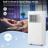 8000 BTU Portable Air Conditioner 3-in-1 AC Unit With Cool Dehum Fan