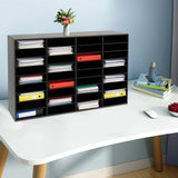 36 Compartment Literature Organizer, Rounded Corners Storage Cabinet,for Files