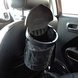 Foldable Car Trash Bin With Lid, Spill-Proof Oxford Cloth Garbage Container