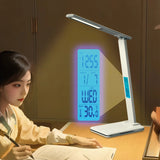 Folding Reading Desk Lamp USB Plug-In Desk Lamp 15W Wireless With Time
