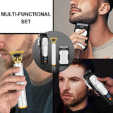 Professional Cordless Hair Clippers and Beard Trimmer Set for Men LED Display Long Battery