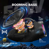 W-KING X10S Bluetooth Speaker 40W Dual Drivers, IPX7 Waterproof, 20H