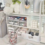 1pc Multi-Tier Desktop Organizer Storage Rack, Makeup Cosmetics Holder, Large