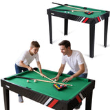 4-In-1 Foosball Table Combo Set with Football Billiards Ice Hockey Table