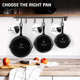 3pcs Cast Iron Skillet 14/16/20cm – Oven Safe Frying Pan for Omelette & Pancake
