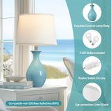 Table Lamp Set of 2, Classic Small Lamp Nightstand Lamp for Bedroom Living