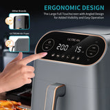ULTREAN 8.5L Air Fryer Electric Hot fryer Oven Oilless Cooker with LCD Touch Control
