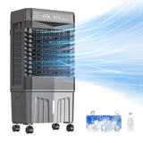 Evaporative Air Cooler for bedroom home office use, plastic housing in gray