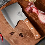 Heavy-Duty Pear Wood Handle Bone Axe-Cutter & Meat Cleaver