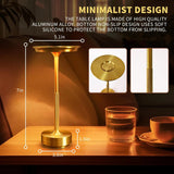 2PCS Rechargeable Wireless Table Lamp for Bedroom Rechargeable Desk Lamp