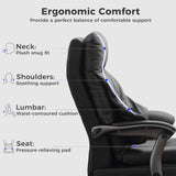 Electric Reclinable Executive Chair, Comfortable Reclining Chair with Footrest, Big and Tall
