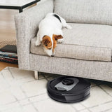 AI Robot Vacuum Cleaner Ideal for Pet Hair, Alexa Compatible, Black/Silver (Re