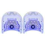 Nail Dryer Professional Rechargeable 72W 24-Bead UV/LED Gel Nail Lamp with Fan Removable Bottom
