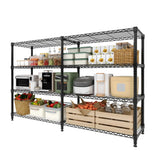 Storage Shelves with Adjustable 4-Tier Garage Wire Shelf Capacity 1060 LBS Stable Heavy Duty Metal Rack Shelving