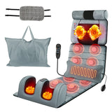 Foldable Electric Massage Mat with Heat Timer Foot for Home Office Use