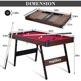 Folding Pool Table, Portable Billiard Game Tables for Kids and Adults
