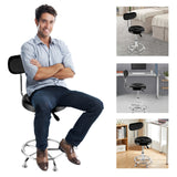 Salon Chair with Comfortable Backrest, Adjustable Long-Hour Sitting Without Fatigue, 330lbs Weight Capacity