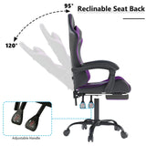 Gaming Chair with Headrest and Lumbar Support, Ergonomic High Back Office Chai