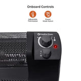 1500W Silent Portable Electric Space Heater w/ 2 Heat Settings and Safety T
