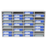 36 Compartment Literature Organizer, Rounded Corners Storage Cabinet,for Files