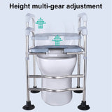 Raised Toilet Seat High Toilet Seat Height Adjustable Elevated Toilet Seat Stainless