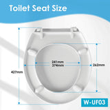 Sainos Duroplast Wc sitz mit absenkautomatik Toilettendeckel mit Soft-Close Toilettensitz