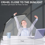 LED Desk Lamp with Clamp, Architect Dual Light Adjustable Swing Arm