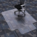 Desk Chair Mat for Flat to Low Pile Carpets 45" x 53" Clear Office Home Floor