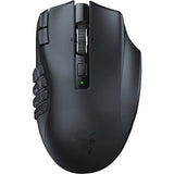 Wireless MMO Gaming Mouse for PC: Lightweight Plastic Black with 19 Programmable Buttons