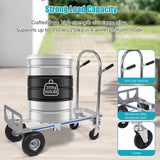 3 in 1 Heavy Duty Industrial Collapsible Cart 550LBS Capacity Aluminum Hand Truck with Wheels
