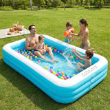 Inflatable swimming Pool for Kids and Adults,120" X 72" X 22" for Outdoor