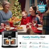 10.2 QT 1700W Large Ccity Air Fryer Oilless Healthy Cooker with 10 Preset Functions