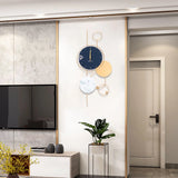 Modern Big Wall Clock, Battery Operated Silent Non-Ticking for Kitchen,Gold