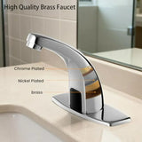 Touchless Bathroom Sink Faucet with Automatic Motion Sensor for 1 Hole Chrome