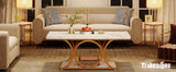 Tribesigns Rectangle Coffee Table, 47.24-inch Modern Coffee Tables for Living Room