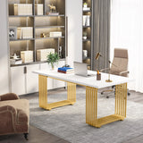 Tribesigns Modern Office Desk, 70.9" Wooden Computer Desk