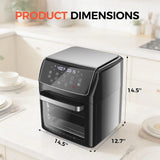 12.6Qt Air Fryer Oven, Family Size Countertop Convection Oven with 10 Preset Cook Modes