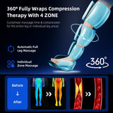 Leg Massager Air Pneumatic Compression Boots Athlete Pump Controller
