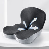 Memory Foam L-Shaped Integrated Seat Cushion with Lumbar Support Car Seat Cushion for Car Truck Desk Gaming Chair